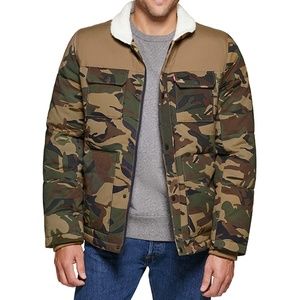Levi’s Men’s Woodsman Jacket Brown Camouflage New Size L